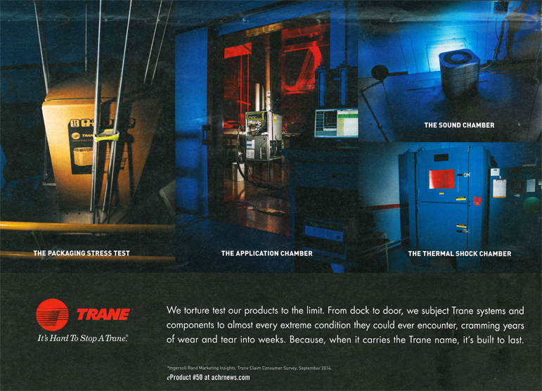 Trane features CSZ Test Chamber in Advertisement