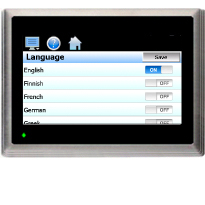 EZT-430i Language Screen