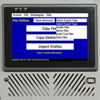 EZT-570i File Utilities Screen